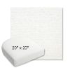 Picture of Platform Salt | 20" x 20" Bullnose Contoured Rounded Back Wicker Chair Cushion - Sunbrella© Fabric