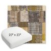 Picture of Pop Corn | 20" x 20" Bullnose Contoured Rounded Back Wicker Chair Cushion - Sunbrella© Fabric