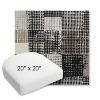 Picture of Pop Film | 20" x 20" Bullnose Contoured Rounded Back Wicker Chair Cushion - Sunbrella© Fabric