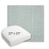 Picture of Proven Seaglass | 20" x 20" Bullnose Contoured Rounded Back Wicker Chair Cushion - Sunbrella© Fabric