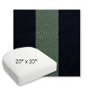 Picture of Rothko Mint Julep | 20" x 20" Bullnose Contoured Rounded Back Wicker Chair Cushion - Sunbrella© Fabric