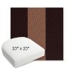 Picture of Rothko Sangria | 20" x 20" Bullnose Contoured Rounded Back Wicker Chair Cushion - Sunbrella© Fabric