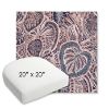 Picture of Sensibility Splendor | 20" x 20" Bullnose Contoured Rounded Back Wicker Chair Cushion - Sunbrella© Fabric
