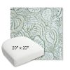 Picture of Sensibilty Spring | 20" x 20" Bullnose Contoured Rounded Back Wicker Chair Cushion - Sunbrella© Fabric
