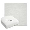 Picture of Switch Snow | 20" x 20" Bullnose Contoured Rounded Back Wicker Chair Cushion - Sunbrella© Fabric