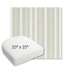 Picture of Tranquil Sage | 20" x 20" Bullnose Contoured Rounded Back Wicker Chair Cushion - Sunbrella© Fabric