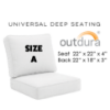 Picture of Cape Cod Lagoon | Universal Deep Seating Outdoor Cushions SIZE A