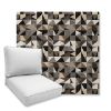 Picture of Geo Carbon | Universal Deep Seating Outdoor Cushions SIZE A