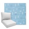 Picture of Jot Dot Electric Blue | Universal Deep Seating Outdoor Cushions SIZE A