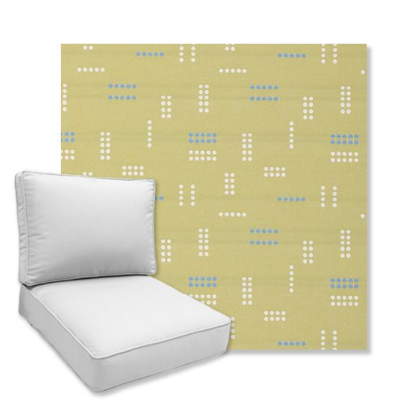 Picture of Jot Dot Spruce | Universal Deep Seating Outdoor Cushions SIZE A