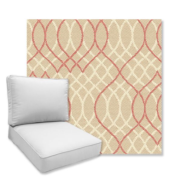 Picture of Melody Ruby | Universal Deep Seating Outdoor Cushions SIZE A