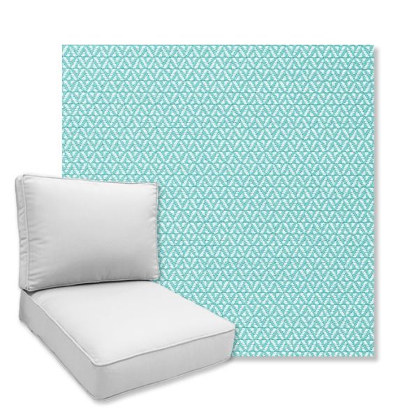 Picture of Plateau Aqua | Universal Deep Seating Outdoor Cushions SIZE A