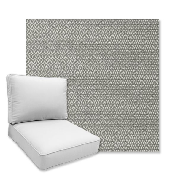 Picture of Plateau Graphite | Universal Deep Seating Outdoor Cushions SIZE A