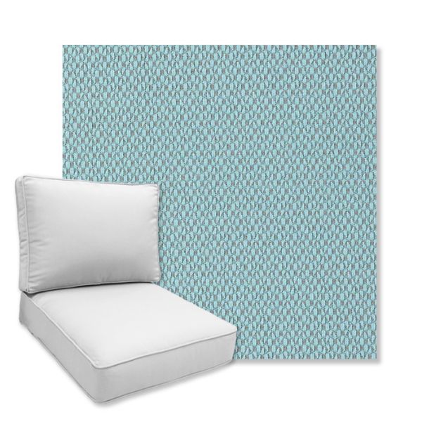 Picture of Reflections Lagoon | Universal Deep Seating Outdoor Cushions SIZE A