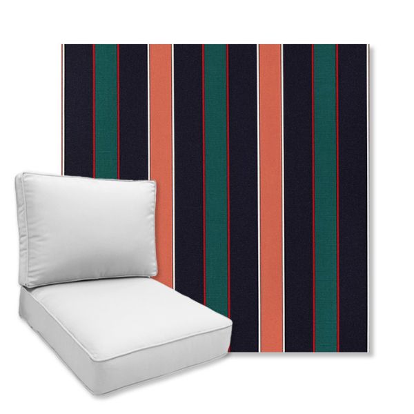 Picture of Spinnaker Port | Universal Deep Seating Outdoor Cushions SIZE A