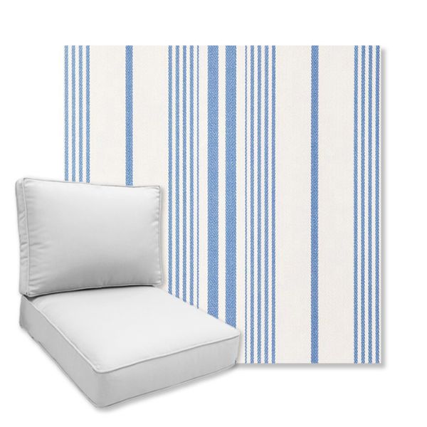 Picture of Wellfleet Sea | Universal Deep Seating Outdoor Cushions SIZE A