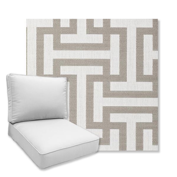 Picture of Wyndham Silver | Universal Deep Seating Outdoor Cushions SIZE A