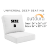 Picture of Sparkle Baltic | Universal Deep Seating Outdoor Cushions SIZE B