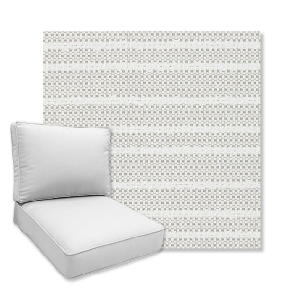 Picture of Cavo Smoke | Universal Deep Seating Outdoor Cushions SIZE B