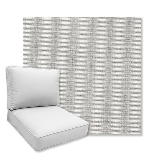 Picture of Coastline Silver | Universal Deep Seating Outdoor Cushions SIZE B