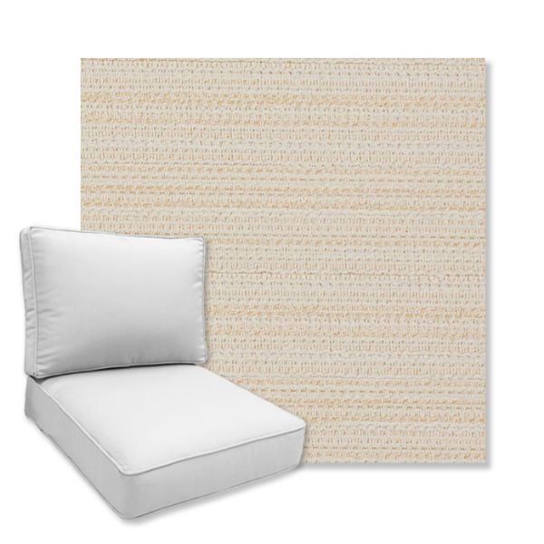 Picture of Encore Ecru | Universal Deep Seating Outdoor Cushions SIZE B