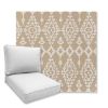 Picture of Folklore Ecru | Universal Deep Seating Outdoor Cushions SIZE B
