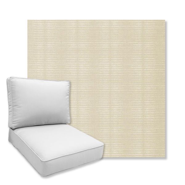 Picture of Moonbeam Cream | Universal Deep Seating Outdoor Cushions SIZE B