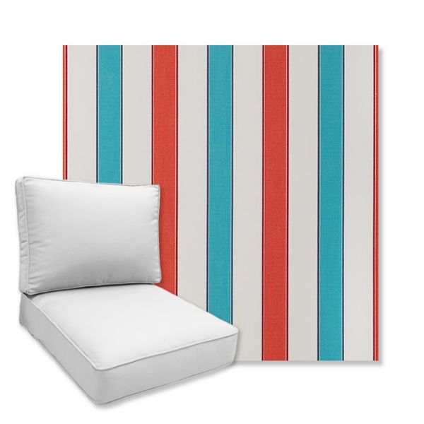 Picture of Spinnaker Caribbean | Universal Deep Seating Outdoor Cushions SIZE B