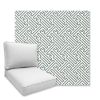 Picture of Labyrinth Aqua | Universal Deep Seating Outdoor Cushions SIZE B