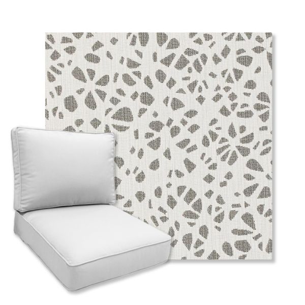 Picture of Bedrock Smoke | Universal Deep Seating Outdoor Cushions SIZE C