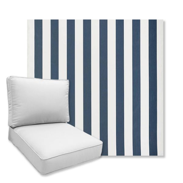 Picture of Bistro Marine | Universal Deep Seating Outdoor Cushions SIZE C