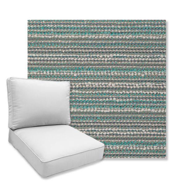 Picture of Encore Glacier | Universal Deep Seating Outdoor Cushions SIZE C