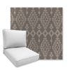 Picture of Folklore Graphite | Universal Deep Seating Outdoor Cushions SIZE C