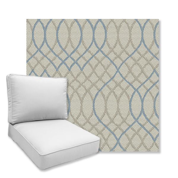 Picture of Melody Sapphire | Universal Deep Seating Outdoor Cushions SIZE C
