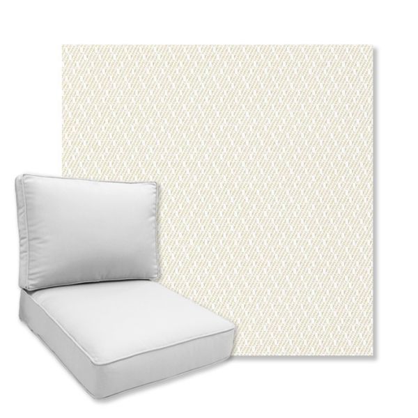 Picture of Raindrop Ecru | Universal Deep Seating Outdoor Cushions SIZE C