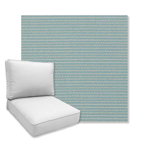 Picture of Sync Aqua | Universal Deep Seating Outdoor Cushions SIZE C