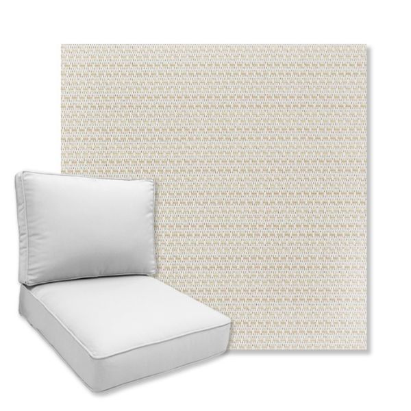 Picture of Sync Creme | Universal Deep Seating Outdoor Cushions SIZE C