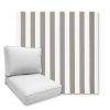 Picture of Bistro Platinum | Universal Deep Seating Outdoor Cushions SIZE D