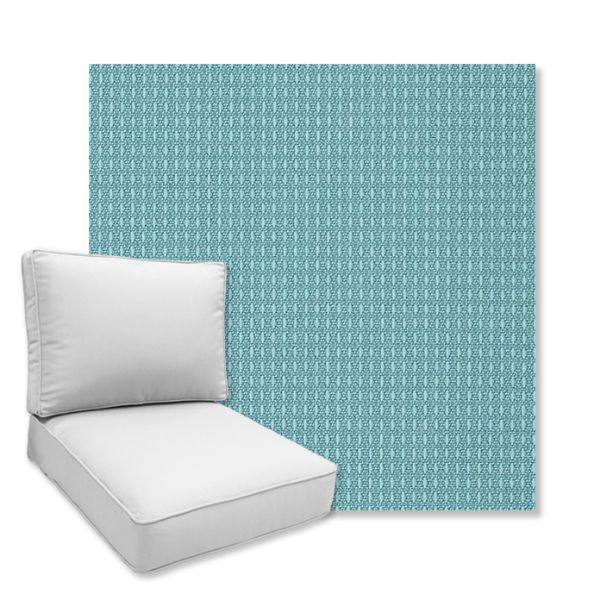 Picture of Etc Aqua | Universal Deep Seating Outdoor Cushions SIZE D
