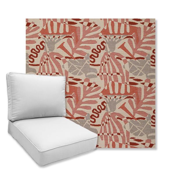 Picture of Fantasy Salsa | Universal Deep Seating Outdoor Cushions SIZE D