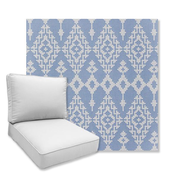 Picture of Folklore Lotus | Universal Deep Seating Outdoor Cushions SIZE D