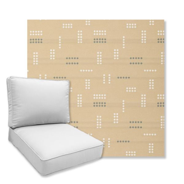 Picture of Jot Dot Dune | Universal Deep Seating Outdoor Cushions SIZE D