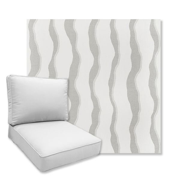 Picture of Leeward Silver | Universal Deep Seating Outdoor Cushions SIZE D
