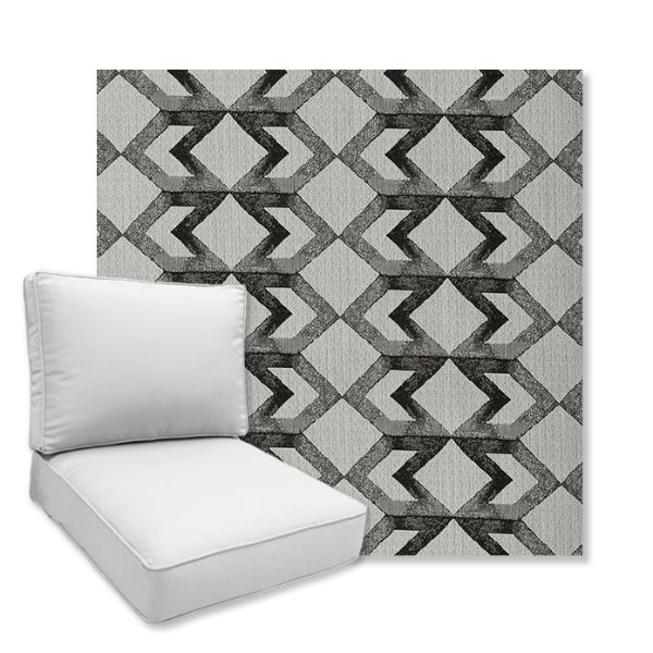 Picture of Saxon Graphite | Universal Deep Seating Outdoor Cushions SIZE D