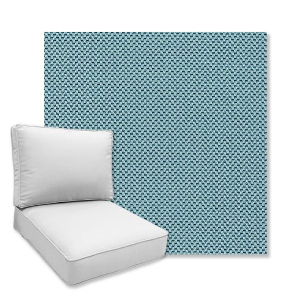 Picture of Scoop Aqua | Universal Deep Seating Outdoor Cushions SIZE D
