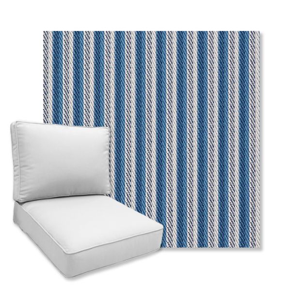Picture of Seaside Sailor | Universal Deep Seating Outdoor Cushions SIZE D