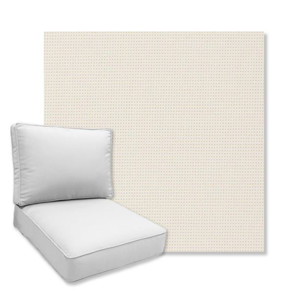 Picture of Sparkle Snow | Universal Deep Seating Outdoor Cushions SIZE D
