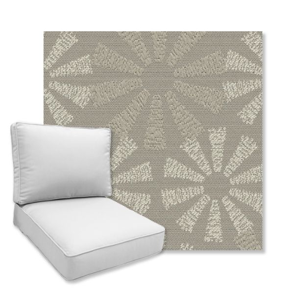 Picture of Spiro Graphite | Universal Deep Seating Outdoor Cushions SIZE D
