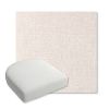 Picture of Abstraction Parchment | Bullnose Contoured Wicker Chair Cushion - Sunbrella© Fabric
