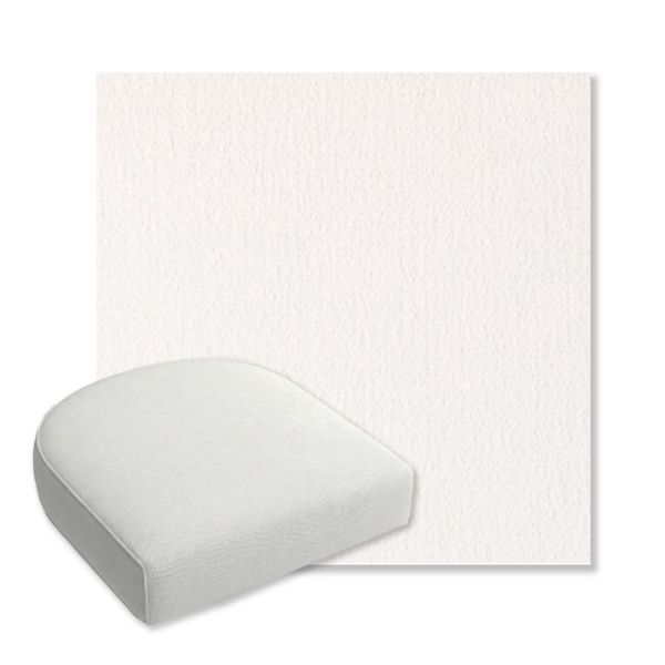 Picture of Abstraction Snow | Bullnose Contoured Wicker Chair Cushion - Sunbrella© Fabric